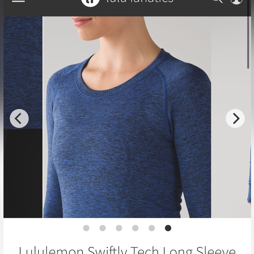 lululemon athletica Men's Long Sleeve Tee - Cerulean Blue